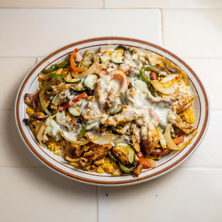 Fajitas de Camarón y Carne Asada